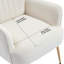 Chaise de salon rembourrée en velours Comfy-77007449-77007428