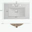 Meuble-lavabo de salle de bain avec lavabo en céramique, tablette réglable et plateau basculant-777970451