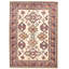 Tapis crème en laine 6 pi 9 po x 9 pi 6 po one-of-kind oriental-noué la Gazni