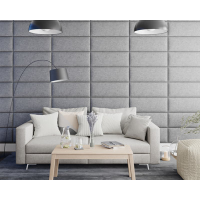 30 cm x 75 cm selbstklebende Vertäfelung Kaone in Grau