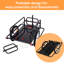 Bike Cargo Trailer Bicycle Bike Trailer Cart w/Hitch Transport Black