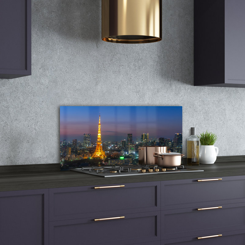 50cm W x 100cm L Glass Peel and Stick Panel