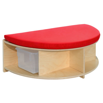 Banc en demi-lune avec plateaux Read-A-Round