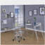 Bibliothèque transparente en acrylique trapézoïdale