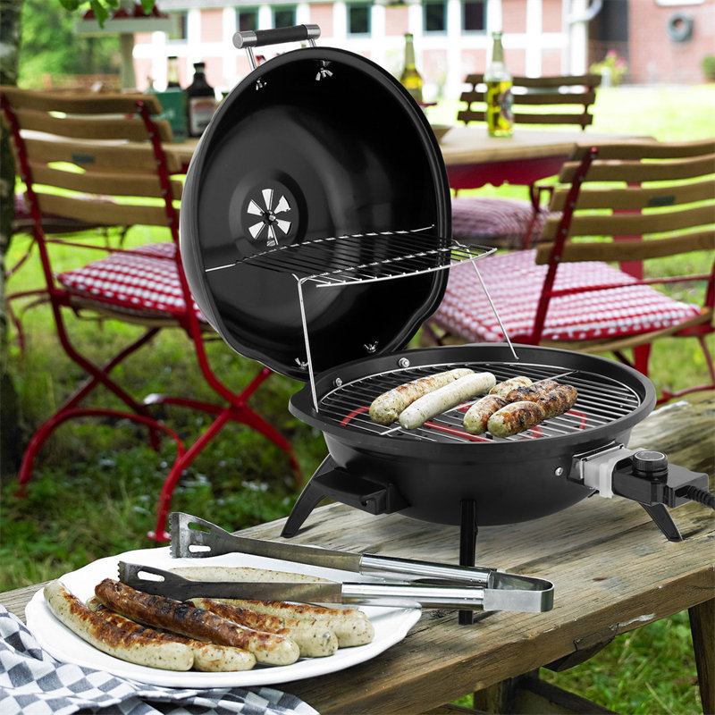 Winado 51.1cm W x 41.9cm D Portable Indoor/Outdoor Use Single Burner Countertop Electric Grill, Black