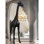 Lampe unique sur pied avec sculpture girafe noire unique 105 po