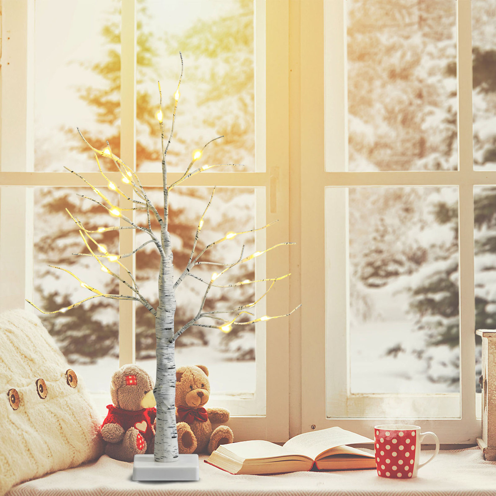The Holiday Pre-Lit White Birch Tree