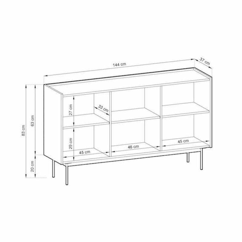 Bernda 144cm Sideboard, Cashmere