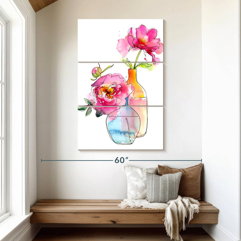 Harnek pivoine dans des vases