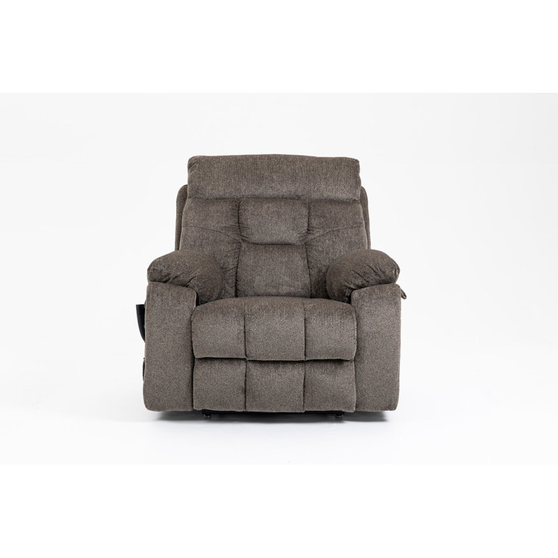 Old Age Electric Lift Chair, Flat High Density Foam Electric Sofa, With Heating And Massage Functions, Can Tilt To 180 Degrees, 2 Pocket Cup Holders, 2 Remote Controls