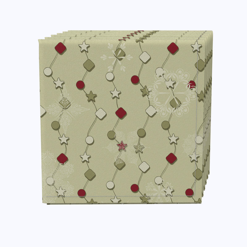 Earnistine 100% Cotton No Pattern Square Napkin