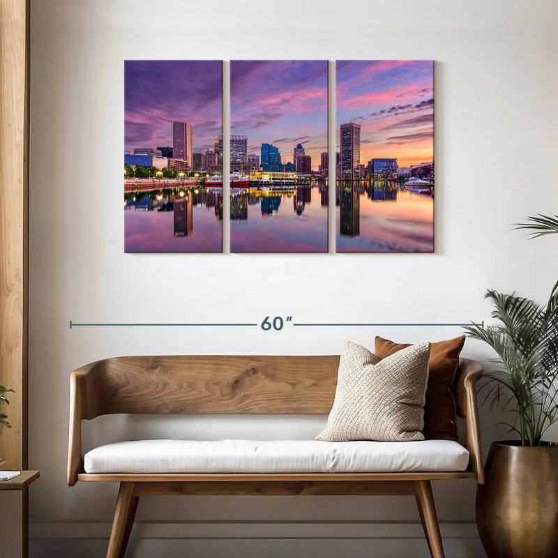 Sebbie Baltimore Skyline, 28" H x 45" W