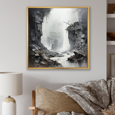 «Adventourous Waterfall Caves I», reproduction sur toile