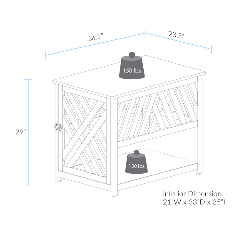 Cage pour animaux moderne en treillis Menzel, Espresso
