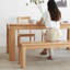 Banc en bois massif Burlywood-1699691022