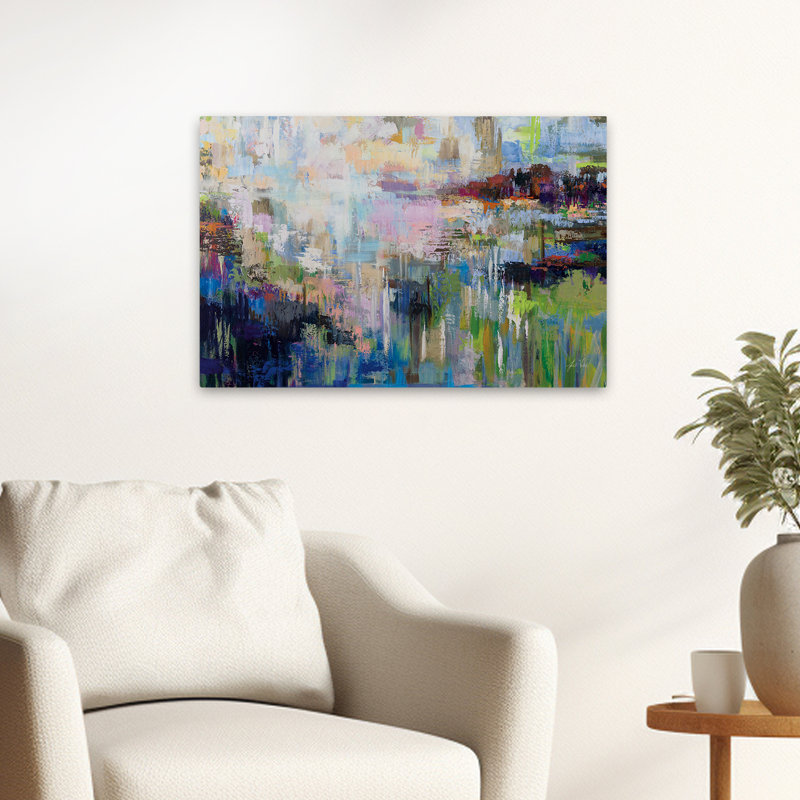 Abstract Blu - Forecast, 16" H x 24" W
