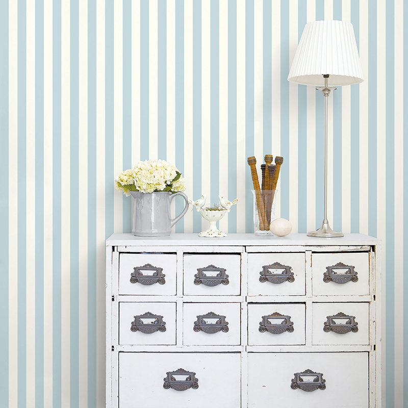 Dristy 10m x 52.8cm Matte Wallpaper Roll, Blue