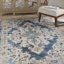Felty Oriental Blue/Grey/Beige Area Rug-1077960166