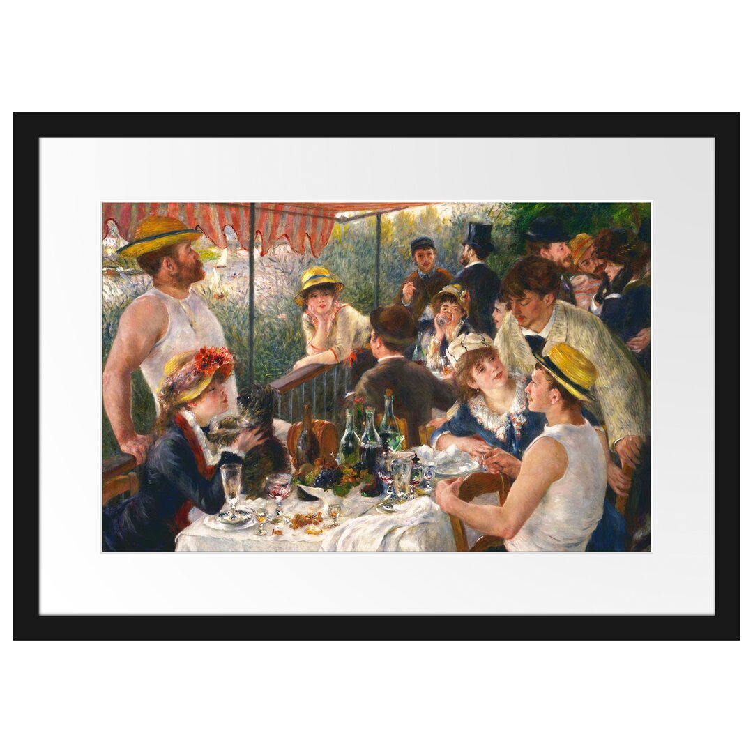 Gerahmter Kunstdruck The Rower's Meal von Pierre-Auguste Renoir