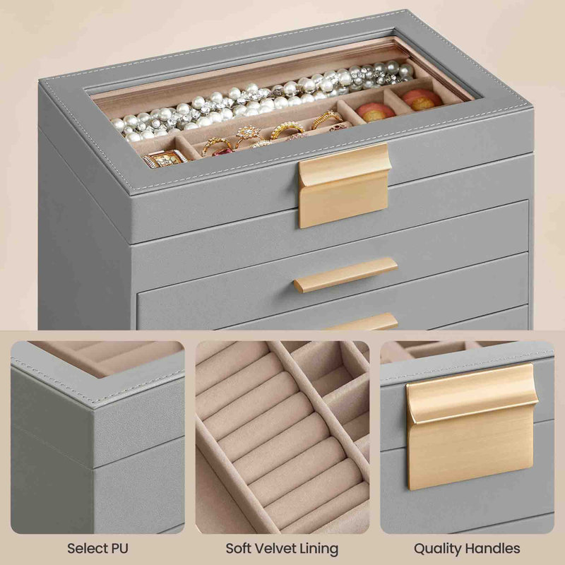 Jewellery Box +, Dove Grey
