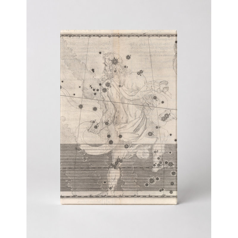 Ophiuchus (Uranometria, 1603) - Portrait, art mural sur toile, 14" W x 11" H