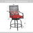 Alyne Metal Outdoor Stool with Cushion