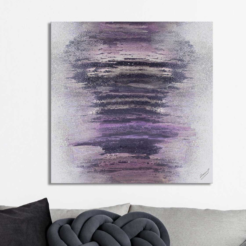 «Purple Woods» par Roberto Gonzalez - impression sur toile tendue, H 18" x l 18" x P 1"