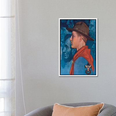 Spirit Of America (Blue) by Norman Rockwell - Painting on Canvas