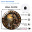 Horloge murale loup