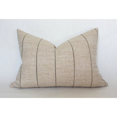 Striped Linen Pillow Cover