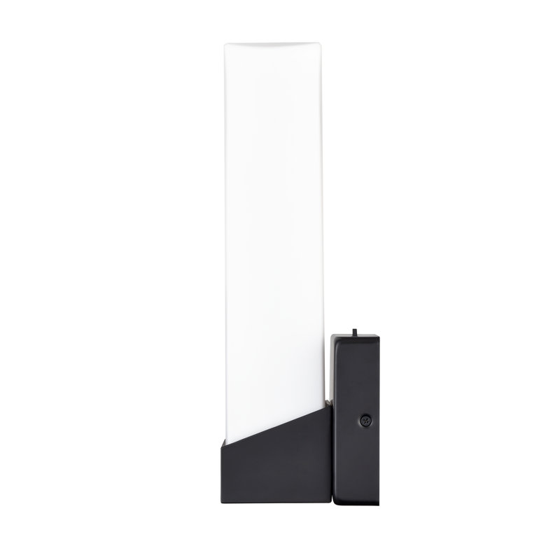 Yeta 13" Tall Outdoor Wall Sconce, Matte Black