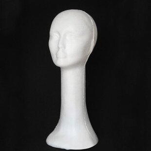 Modern female glass head
