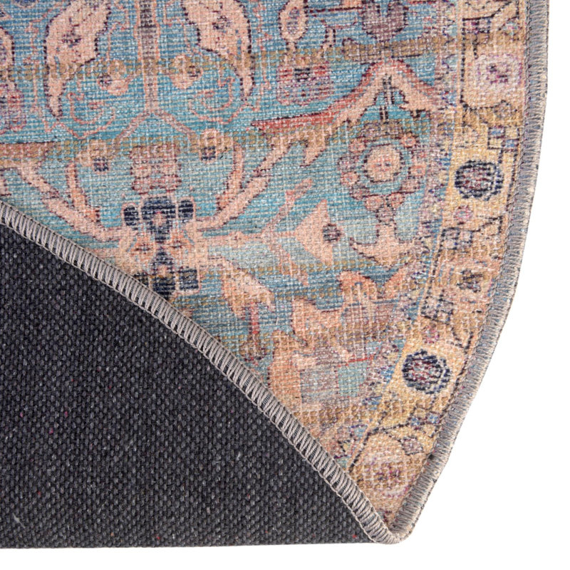 Tapis bleu Enger, Rond 5 pi 3 po
