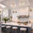 4 Light Glass Geometric Semi Flush Mount-1517084495