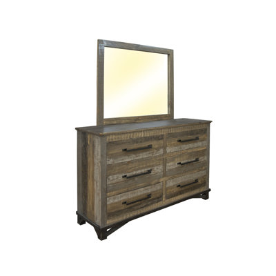 Sabetha Glass Flat Dresser Mirror