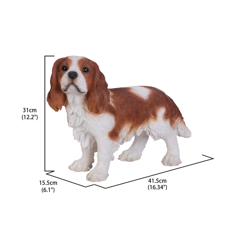 King Charles Spaniel Standing Statue