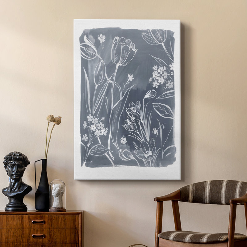 Fleurs au début du printemps I - galerie sur mesure, H 48 po x l 32 po