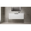 Meuble-lavabo moderne blanc composable pour grand espace sans lavabo