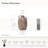 Atoka Marble Brown Ceramic 11.8-Inch Tall Jug Vase with Handles