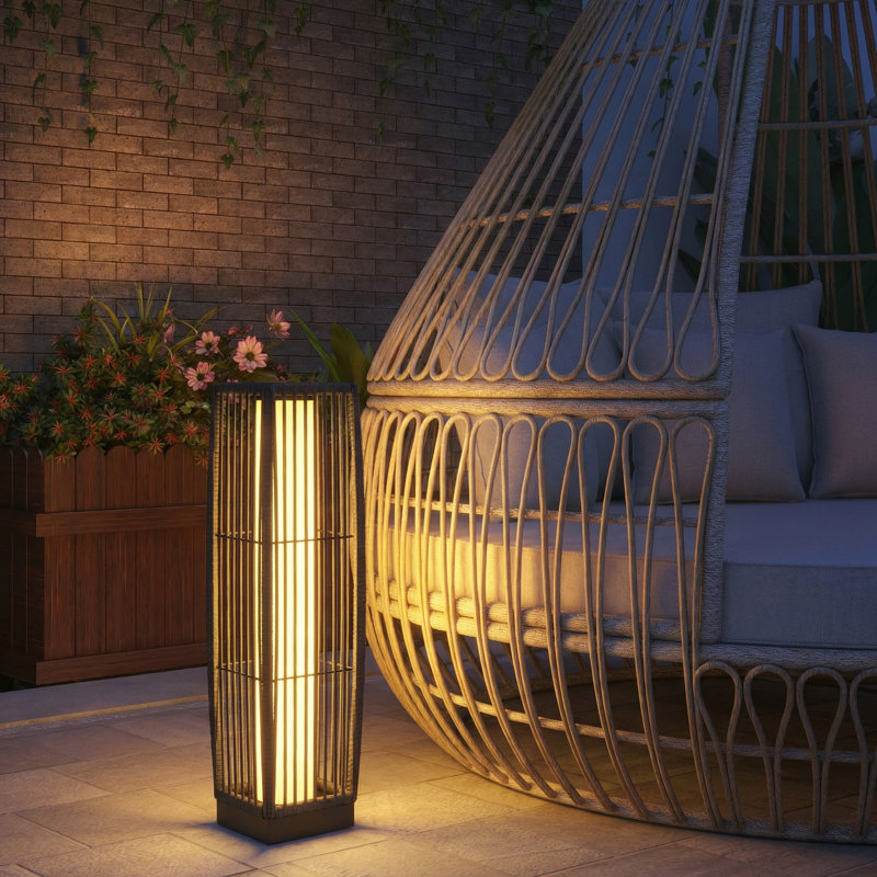 Dark Grey Solar Powered Steel Pathway Light