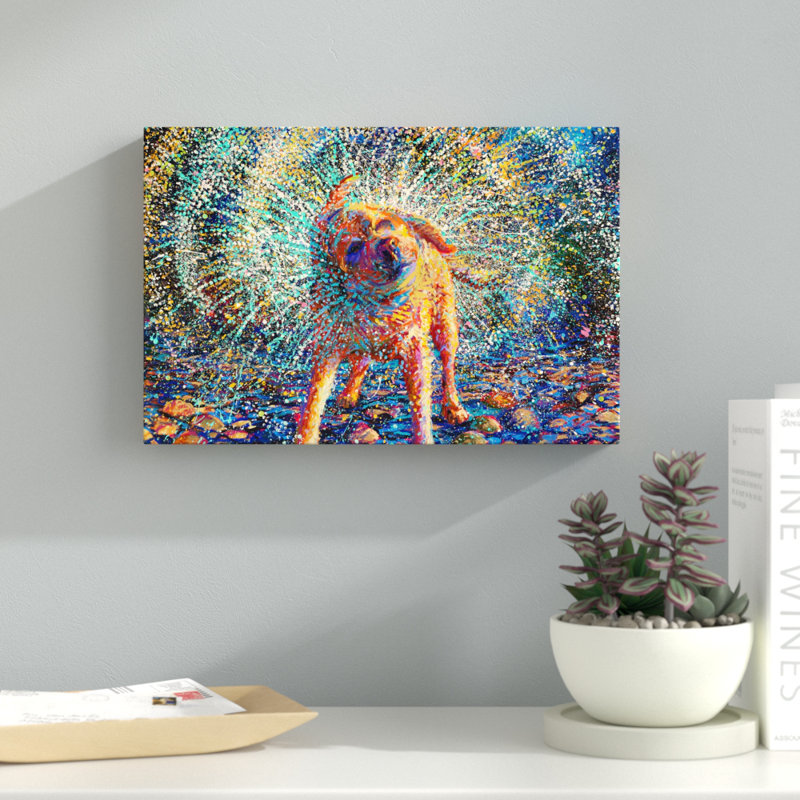 Secouer by Iris Scott - Wrapped Canvas Print, 30cm H x 46cm W x 4cm D