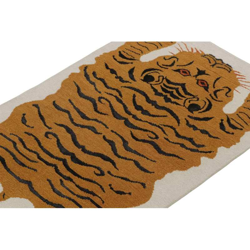 Handmade Silk and Wool Area Rug