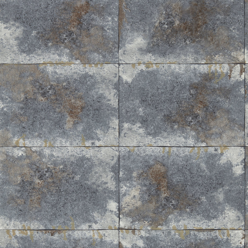 Igneous Fusion 10.05m x 52cm Metallic Wallpaper Roll, Slate