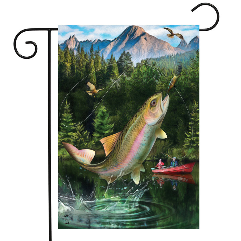 Drapeau de jardin Gone Fishing