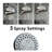 High-Pressure Rain Shower Head with 3 Spray Modes, Chrome Finish