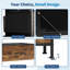 Commode 14 tiroirs avec tiroirs en tissu et plateau en bois, grande armoire de rangement avec structure en métal robuste pour la chambre à coucher, le placard, le salon et le vestibule - brun