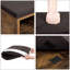 Collection - Banc à chaussures, banc de rangement avec siège rembourré, banc d'entrée avec 10 compartiments, pour chambre, 11,8 x 40,9 x 18,9 pouces, brun rustique et brun châtaignier