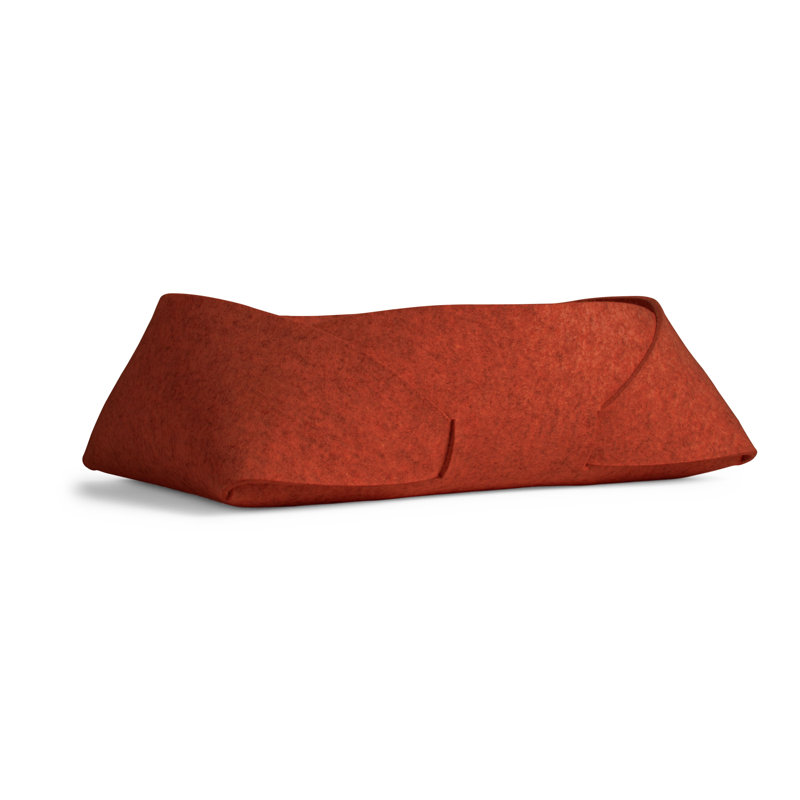 Panier en feutre double, Tomate, H 6 po x l 13 po x P 10 po