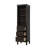 20 Inch Open Shelving Bath Storage Cabinet in Chocolate Oak-478375965-478375967