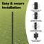 Fence with Post Segment Outdoor Barrier Garden Terrace Divider Boundary-853363609-853363615